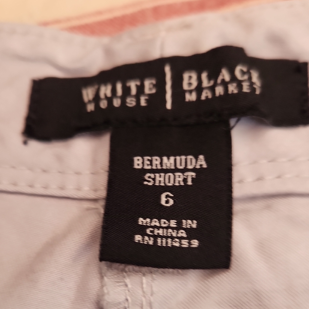 White House Black Market Light Gray Bermuda Shorts - Picture 5 of 12